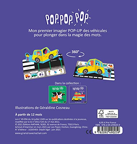 Pop.pop.pop - L'imagier pop-up des véhicules - dès 1 an Jeu Gamifie