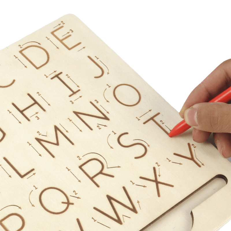Planche de traçage ( Lettres majuscules & scriptes - Chiffres & Formes ) Jeu Gamifie