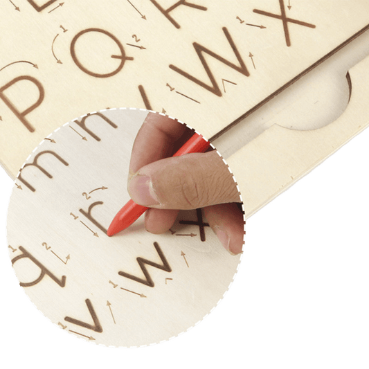 Planche de traçage ( Lettres majuscules & scriptes - Chiffres & Formes ) Jeu Gamifie